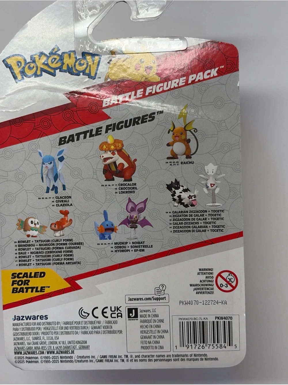 Pokemon Pikachu & Fennekin Figures - Yellow / Orange